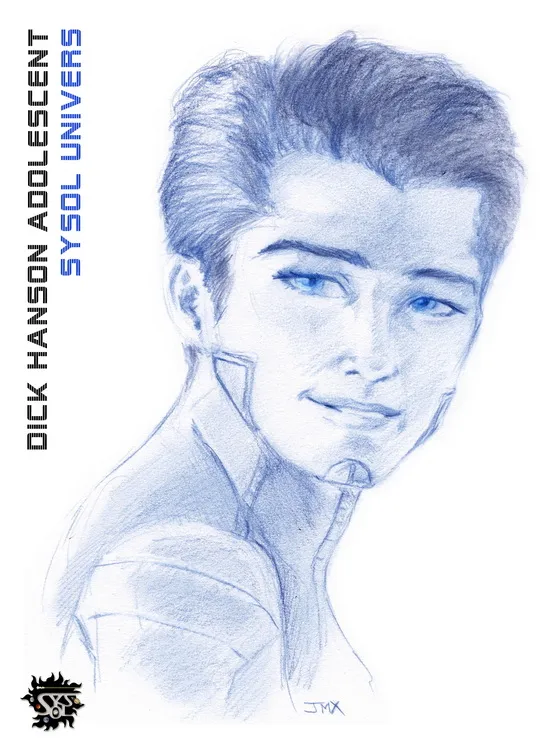 Portrait de Dick Hanson adolescent