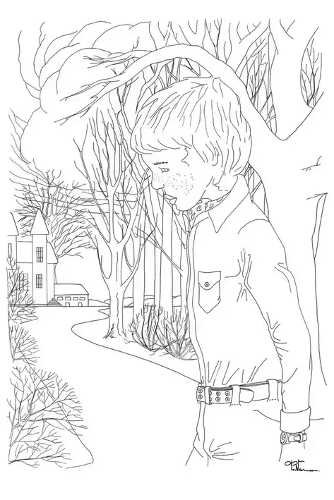 Illustration intérieure « L'enfant du collège »