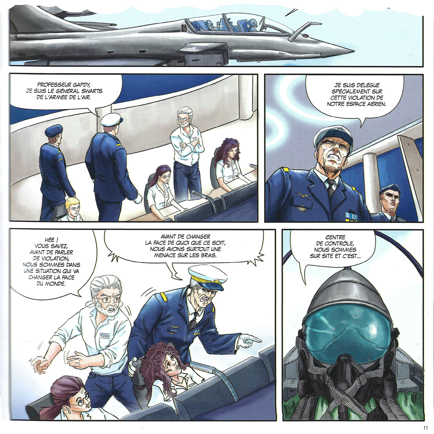 La page 11 dans laquelle apparaît le professeur Gapdy