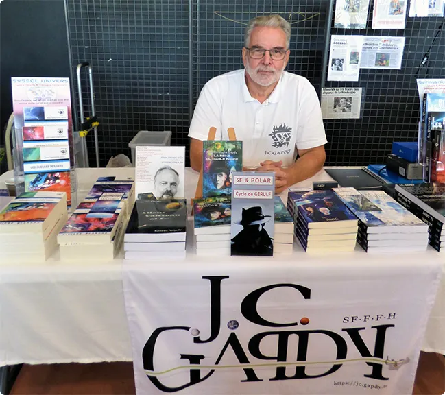 JCG en salon du livre en 2022